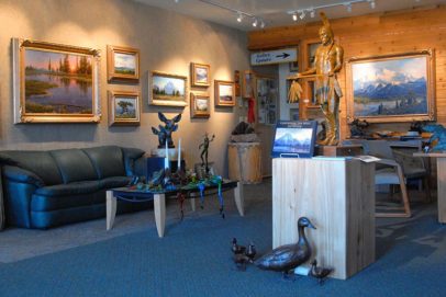 Jackson Hole Fine Art Gallery Jim Wilcox Interior