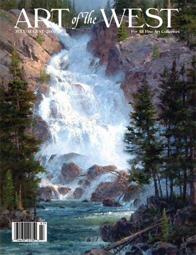 Jim Wilcox Art of the West cover what a rush hidden falls grand teton national park