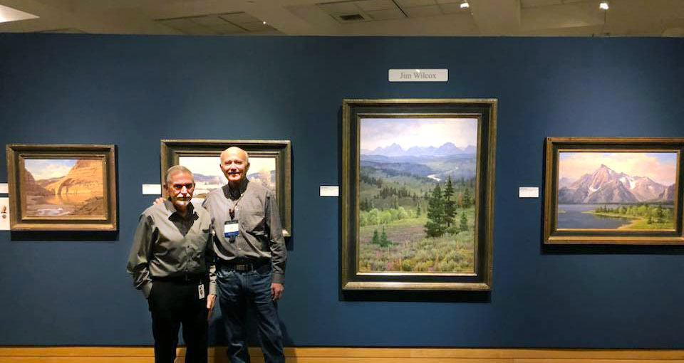 Jim Wilcox Prix de West paintings hanging in national cowboy and western heritage museum 2