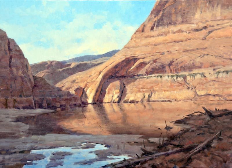 Jim Wilcox fine art painting of Lake Powell and Glen Canyon Reservoir National Recreation Area