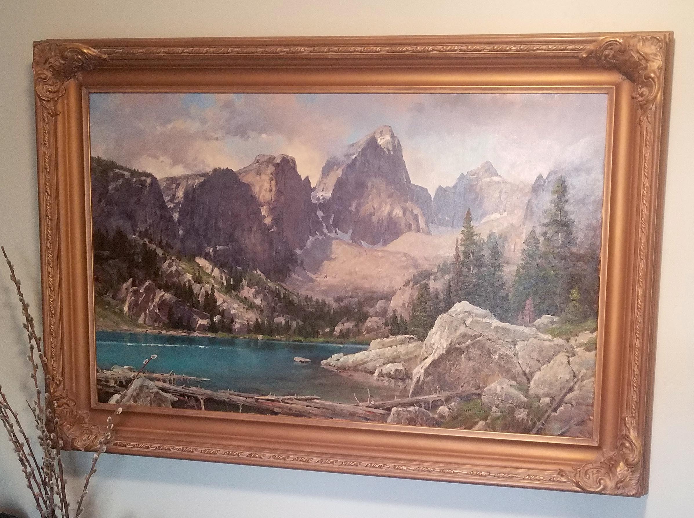 My Jim Wilcox painting will conjure up priceless memories of hiking with my father and wife every time I see it until I die. And I see it every day. That's why you buy landscape art!